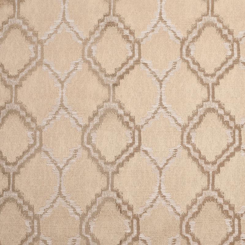 Indian Beige/Ivory Geometric Poly/Cotton Woven