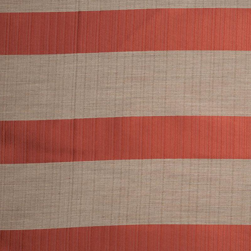 Striped Rust Polyester Woven