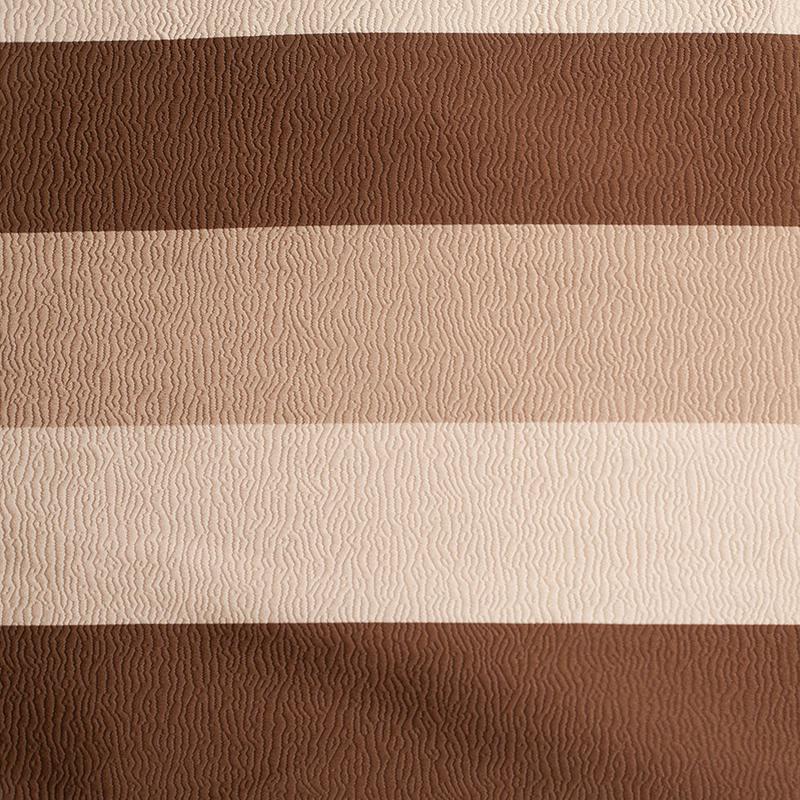Brown Striped Polyester Brocade