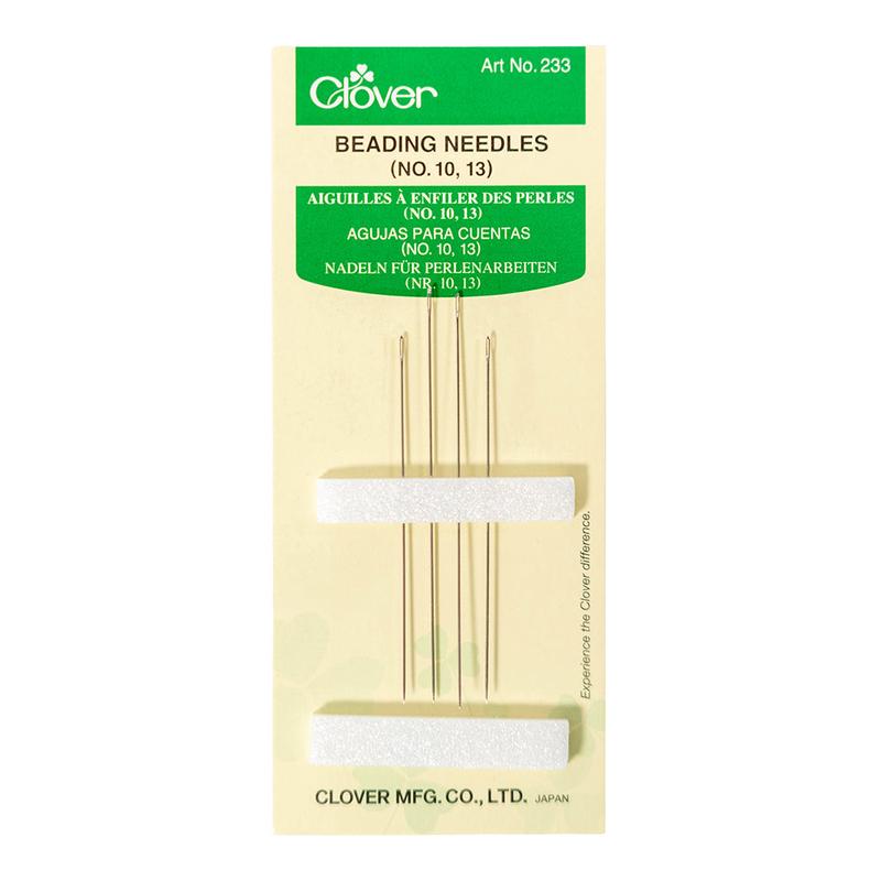 Clover Beading Needles – Sizes 10, 13 – 4 ct