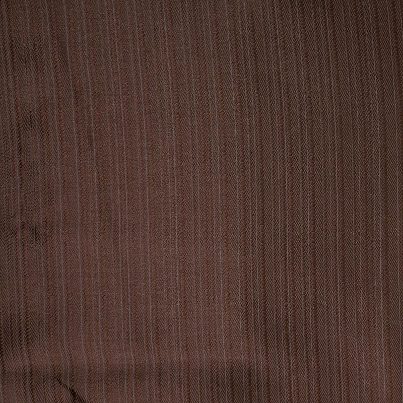Striped Brown Polyester Satin