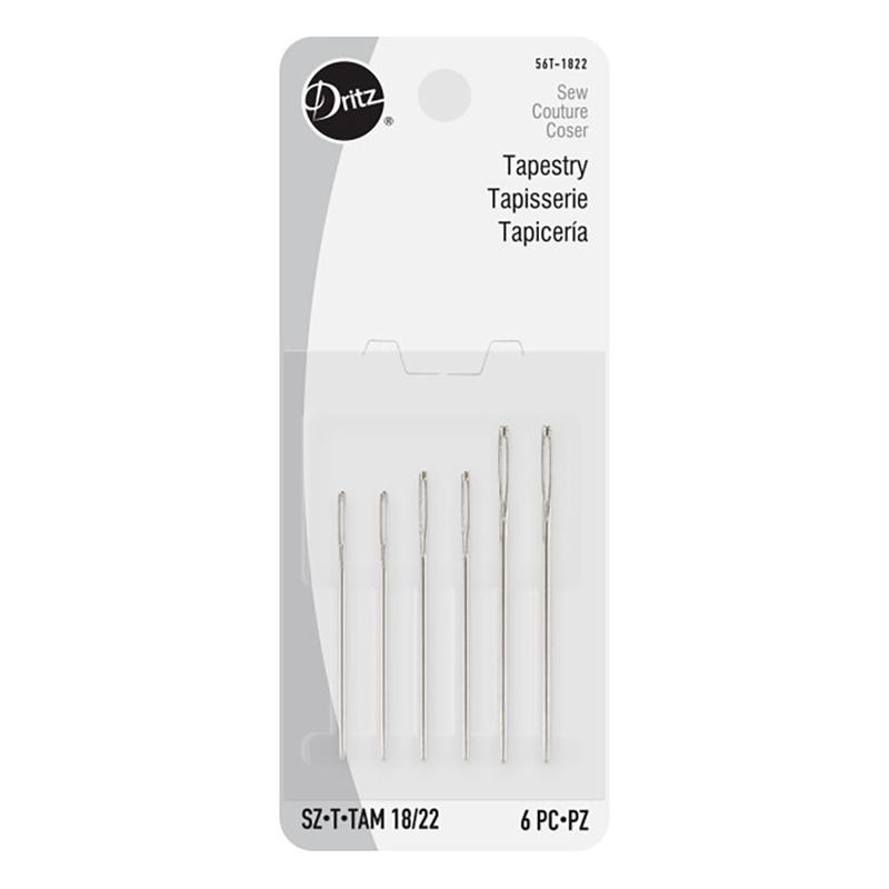 Dritz Tapestry Hand Needles - Size 18/22 - 6pc