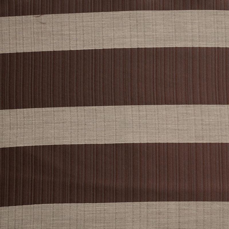 Striped Chocolate Polyester Woven