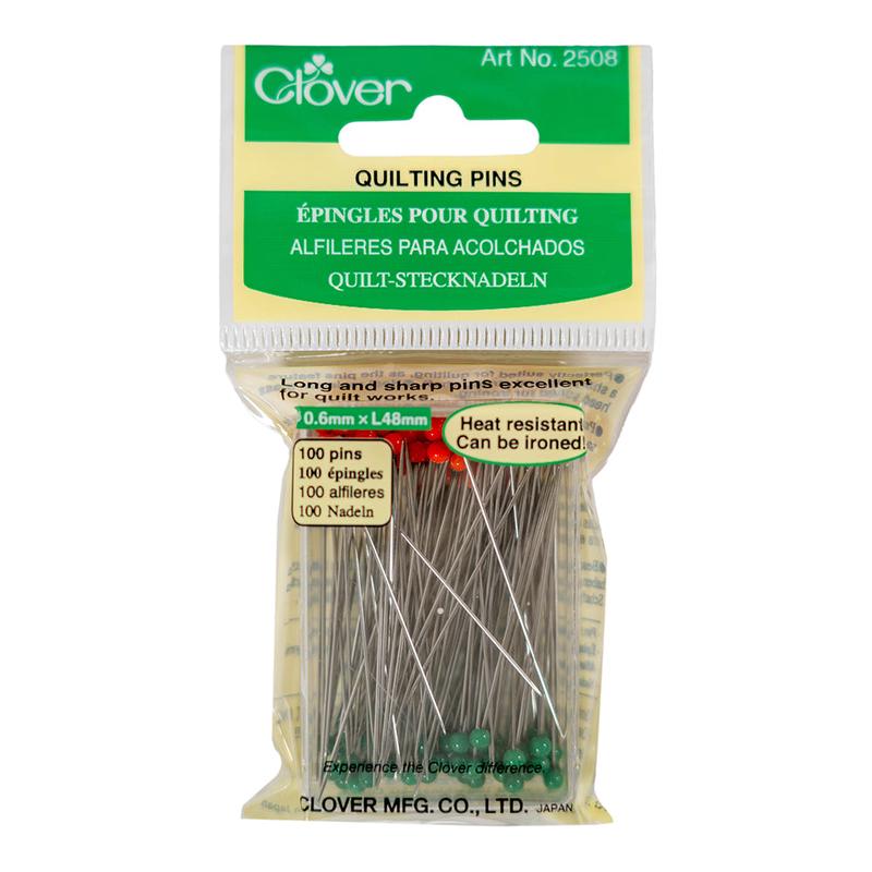 Clover Heat Resistant Quilting Pins – 100 ct