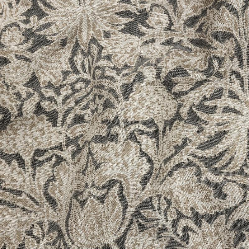 3 Yards of Drapery Jacquard – Silver Dense Floral – British Imported