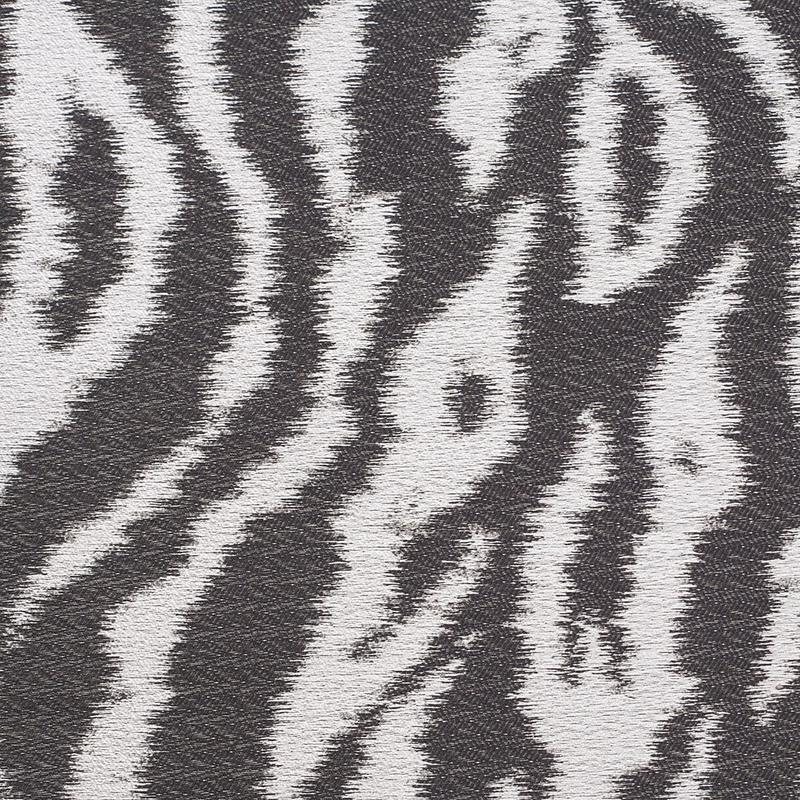 Black Animal Printed Polyester Woven