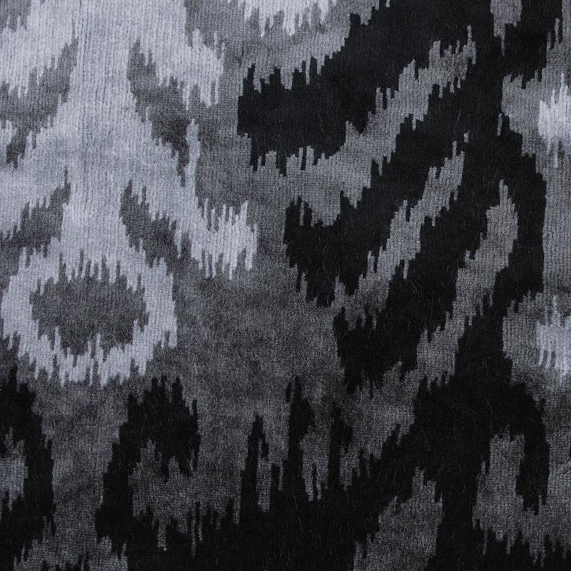 Black Ikat Velvet